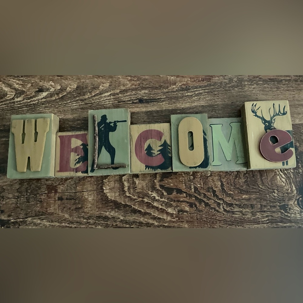 Rustic Welcome sign